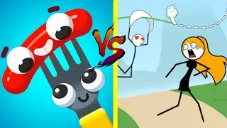 Top TikTok Gameplay FORK N SAUSAGE vs DRAW FLY GAMEPLAY Trailer Video Update Part 1