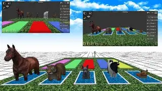 Animal Fountain Crossing 3 |&lrm;@animation3Dworld&nbsp;  | Water Animation | Prisma3D Tutorial | Cow Tiger