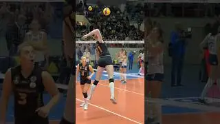 VolleyBall Girl Amazing Spikes #volleyball #shorts #tallest #india #international #player #athelete