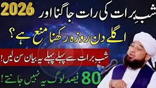 Shab-e-Barat 2026 | 15 Shaban KieRaat Best Ibadat Dua  | Saqib Raza Mustafi Bayan 2026