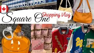 Canada Vlog | SQUARE ONE SHOPPING WITH ME!! CHARMED AROMA Candles with RINGS 💍