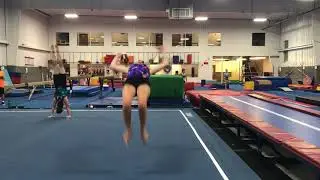 straddle jump to back tuck (spring floor)