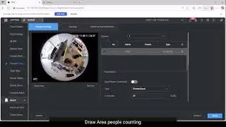 Dahua IPC - How to set people counting function in the area