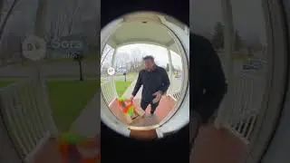 Caught on Cam: Delivery Driver vs. Clown Trap 🤡📦#Shorts #ai