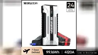 YESPER Starting Device 4120A Peak Jump starter For car ,ALL Gas and Up to 10.0L Diesel Engine,26800m