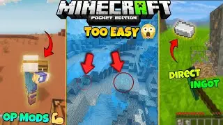 Top 10 Mods That Make Minecraft Survival TOO EASY | PE 1.21+ 🔥