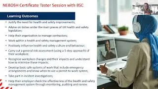 NEBOSH National/International General Certificate free taster session