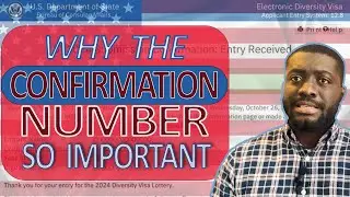 What is confirmation number and why is it so important? #dv2025 #dvlottery #dv #usvisa #uscis #visa