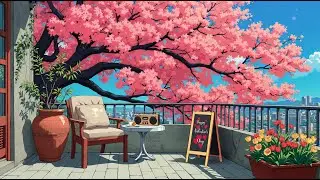 Lofi Coffee at Spring 🌸 Morning Energy Boost with Valentine Lofi ~ Lofi Hip Hop for Focus/Relax