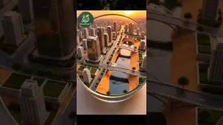Greengrow AI | Desert Green City with Stunning Skyscrapers #shorts #aiart #skyscrapers #urbanbeauty