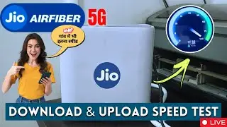 Jio Airfiver 5g Download Upload Speed Test in my Village II Jio 5g Speed Test II Top Tech Guide