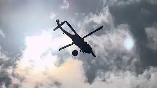 Helicopter firefighter response from Hilo to the wildfires on Mauna Kea
