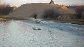 watercrossing in Tadoule Lake,Manitoba