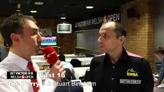 Joe Perry beats Stuart Bingham 4-3 at the BetVictor Welsh Open