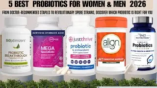 5 Best Probiotics for Women & Men 2026 | Top Picks for Gut Health & Bloating Relief