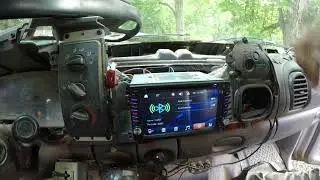 Installing a radio in a pickup truck