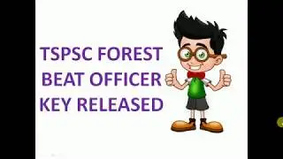 TSPSC Forest beat officer KEY