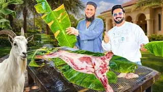 Making Full Goat Mutton Shiwa in OMAN Muscat | Arab Traditional Food