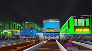 Парад поездов в Kharkov Metro Simulator в ROBLOX!
