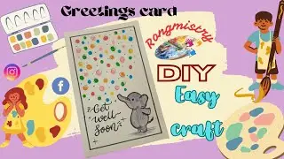 easy greetings card idea 💡 get well soon card idea ❤️ #diy