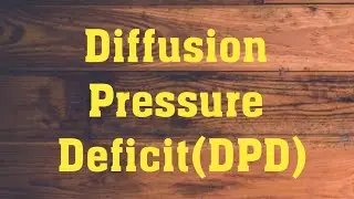 Diffusion Pressure Deficit (DPD) NEET|GATE|CSIRNET|MSc|BSc|BOTANY|LIFESCIENCE