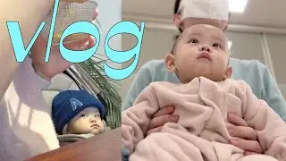 육아 브이로그 l 8개월 아기와 외출하기, 장난감 도서관, 딸기 취향찾기, 아기세제 추천(feat.르주르)
