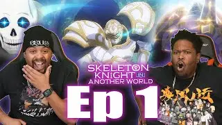THE OP CHARACTER YALL WANTED!  skeleton knight in another world episode 1 reaction
