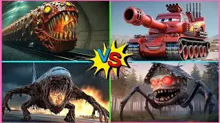 McQueen Tank🆚Train Eater🆚House Head🆚Infected Sky - Tiles Hop EDM Rush 🎶