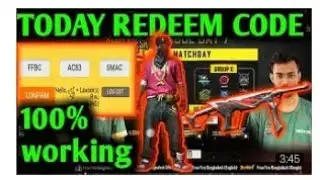 FREE FIRE FFBC REDEEM CODE TODAY|EXPIRE IN 5 HOURS
