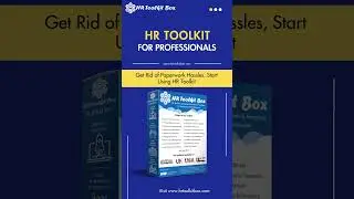 Don't Start From Scratch, Use HR Toolkit, Visit www.hrtoolkitbox.com