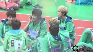 130128 EXO 아이돌스타 육상 양궁 선수권대회 깨알 찬열이 cam