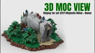 Display for set 31171 Majestic Rhino + Bonus | Lego MOC