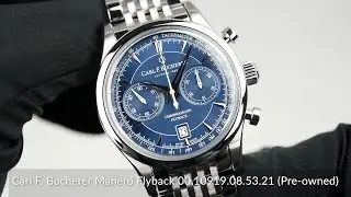 Carl F. Bucherer Manero Flyback 00.10919.08.53.21 (Pre-owned)