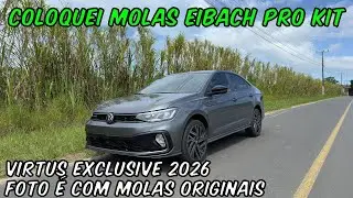 MOLAS EIBACH PRO KIT NO VIRTUS EXCLUSIVE 2026. FICOU TOP D+ 🚗🚀