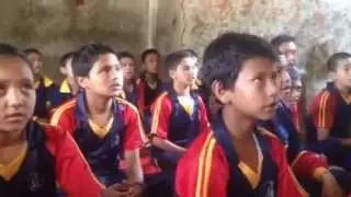 Children singing Rhyme Kalo Kalo Badal by Swami Chandresh