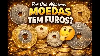 Por que algumas moedas t&ecirc;m furos? 🤔🤔🤔