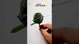 🌿 Beautiful Rose Made from Coconut Leaf | Easy Handmade Craft | Made by Kaushika 🌹