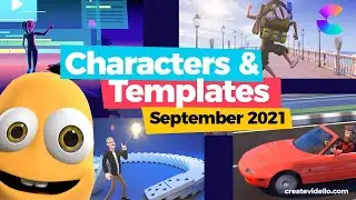New Mascot, 3D Scenes, Templates & Character Updates | CreateStudio Sept 2021