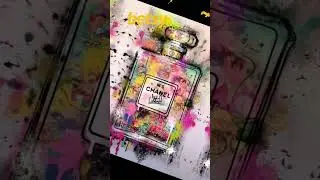 MODERN WALL ART PRINT - GRAFFITI PERFUME BOTTLE - BETSY - ART GALLERY #shorts #art #artprint