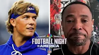 Why benching Russell Wilson for rookie Jaxson Dart at QB is 'typical Giants' | FNIA | NFL on NBC