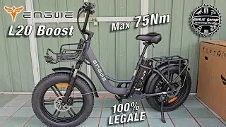 METTI IL TURBO col Pulsante BOOST da 75Nm di coppia. ENGWE L20 Boost Perfettamente Legale