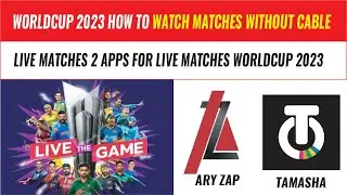 ICC Cricket World Cup 2023: How to watch the matches without cable 3 Apps for Worldcup live stream.