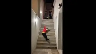 Young Man Tried To Copy Joker Stairs Dance But Fell Down