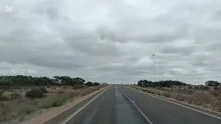 Crossing the Nullarbor. Eyre Highway South Australia to Western Australia