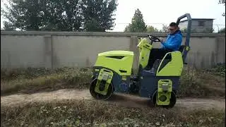 Factory Direct Sale Mini Road Roller Vibratory Double Drum Roller Compactor Machine with Low Price