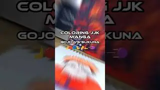 Jujutsu Kaisen Manga Coloring | Gojo VS Sukuna #shorts