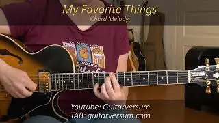 MY FAVORITE THINGS - Chord Melody Guitar Cover Sandra Sherman