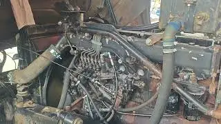 Установка двигатель MAN на КамАЗ кран
