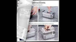 304 stainless steel food container - use one finger to make your container become airtight condition