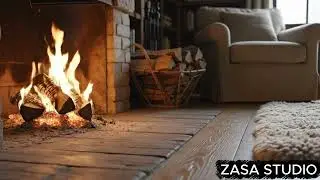 6 Hours Cozy Fireplace 🔥 Relaxing Fire Sounds | Deep Sleep, Study, Stress Relief #6hoursFireplace